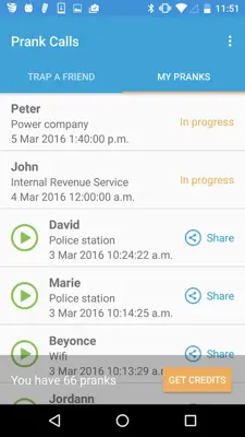 Prank Calls android App screenshot 0