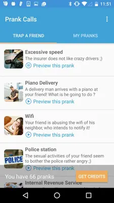 Prank Calls android App screenshot 2